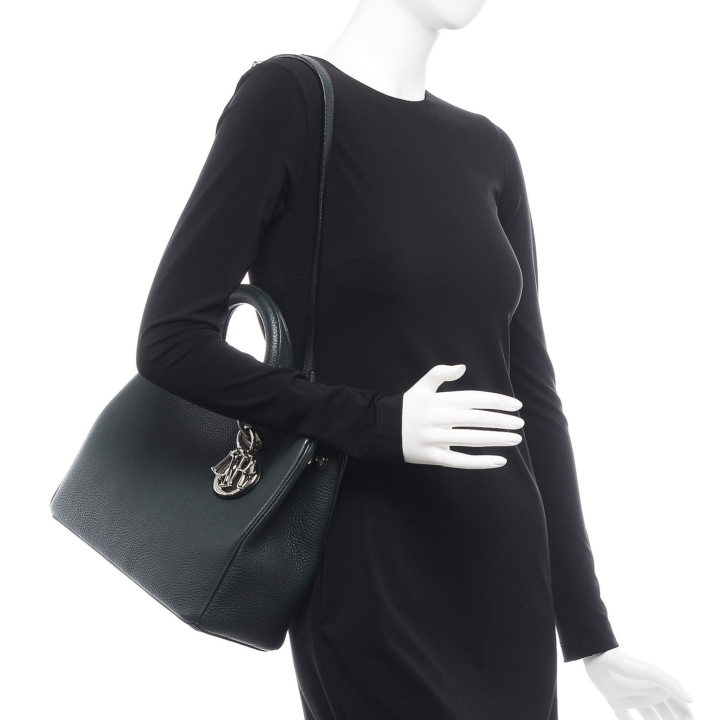Bullcalf Medium Diorissimo Tote Dark Green