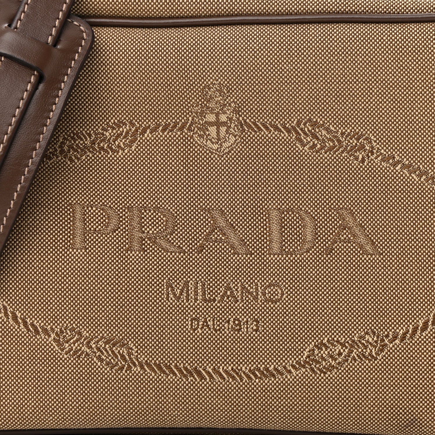 Prada Jacquard Logo Camera Bag Corda Bruciato 9 of 13