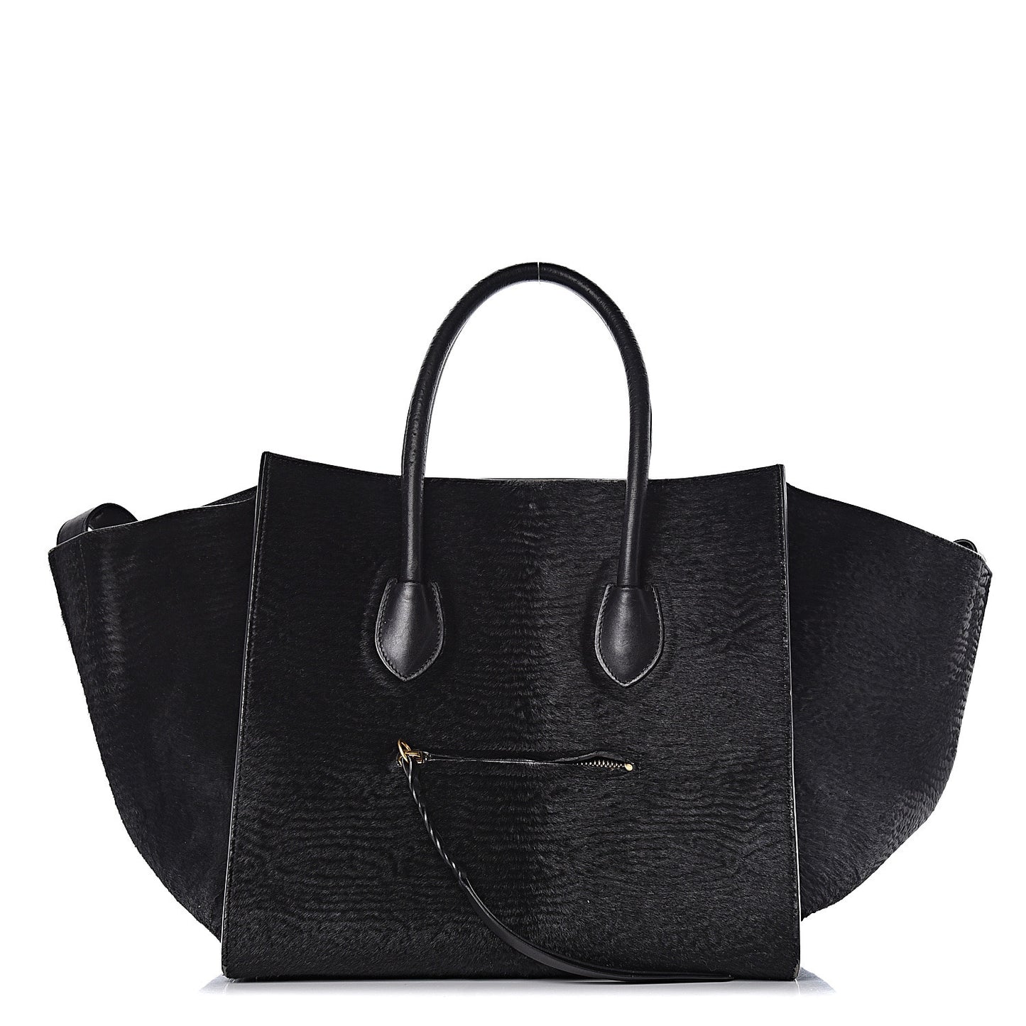 Astrakhan Pony Hair Medium Phantom Luggage Black