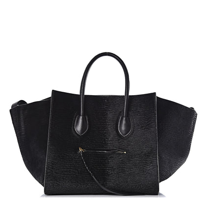 Celine Astrakhan Pony Hair Medium Phantom Luggage Black 1 of 23