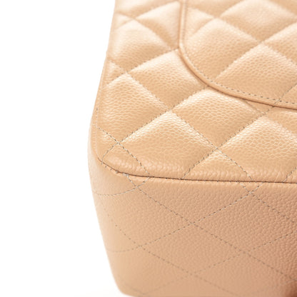 Chanel Caviar Quilted Jumbo Double Flap Beige Clair 10 of 10