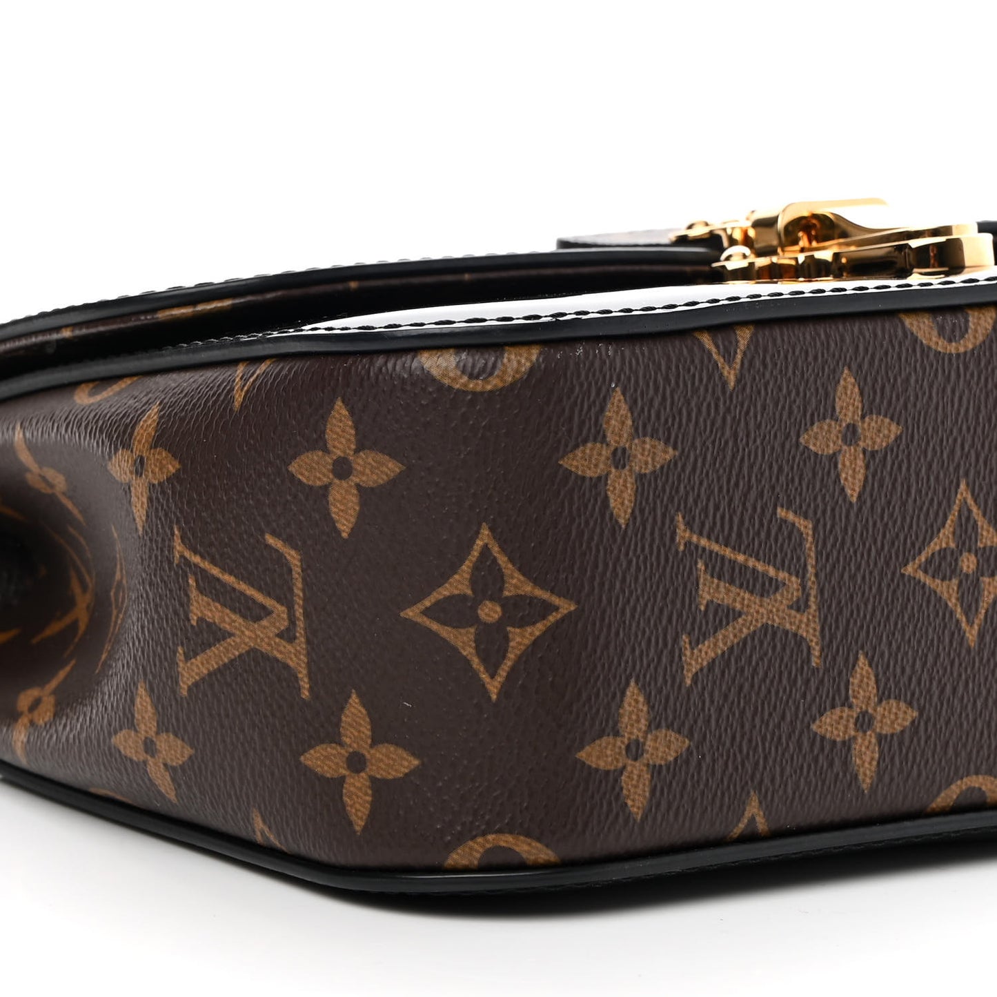 Patent Calfskin Monogram Cherrywood BB Black