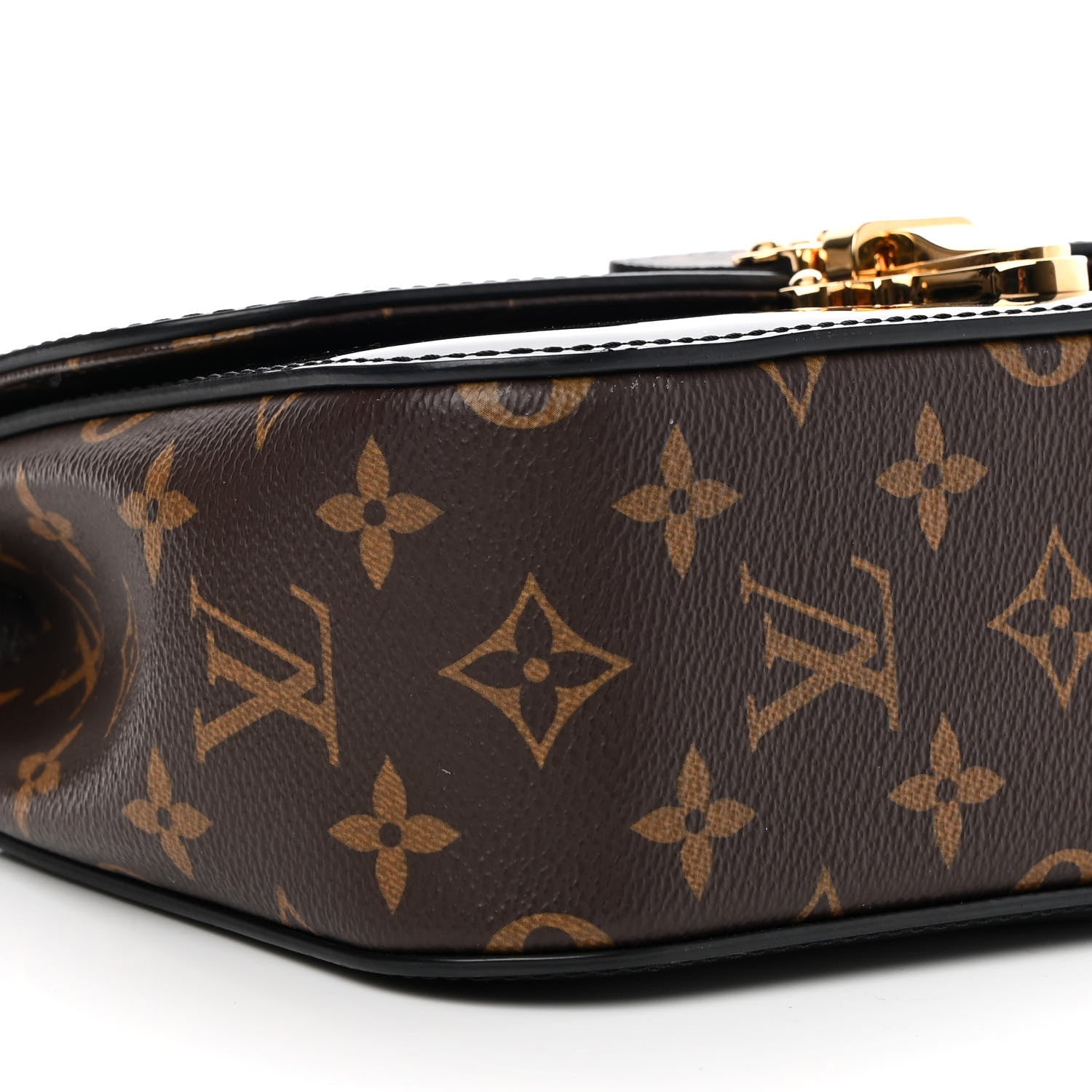 Louis Vuitton Patent Calfskin Monogram Cherrywood BB Black 7 of 8