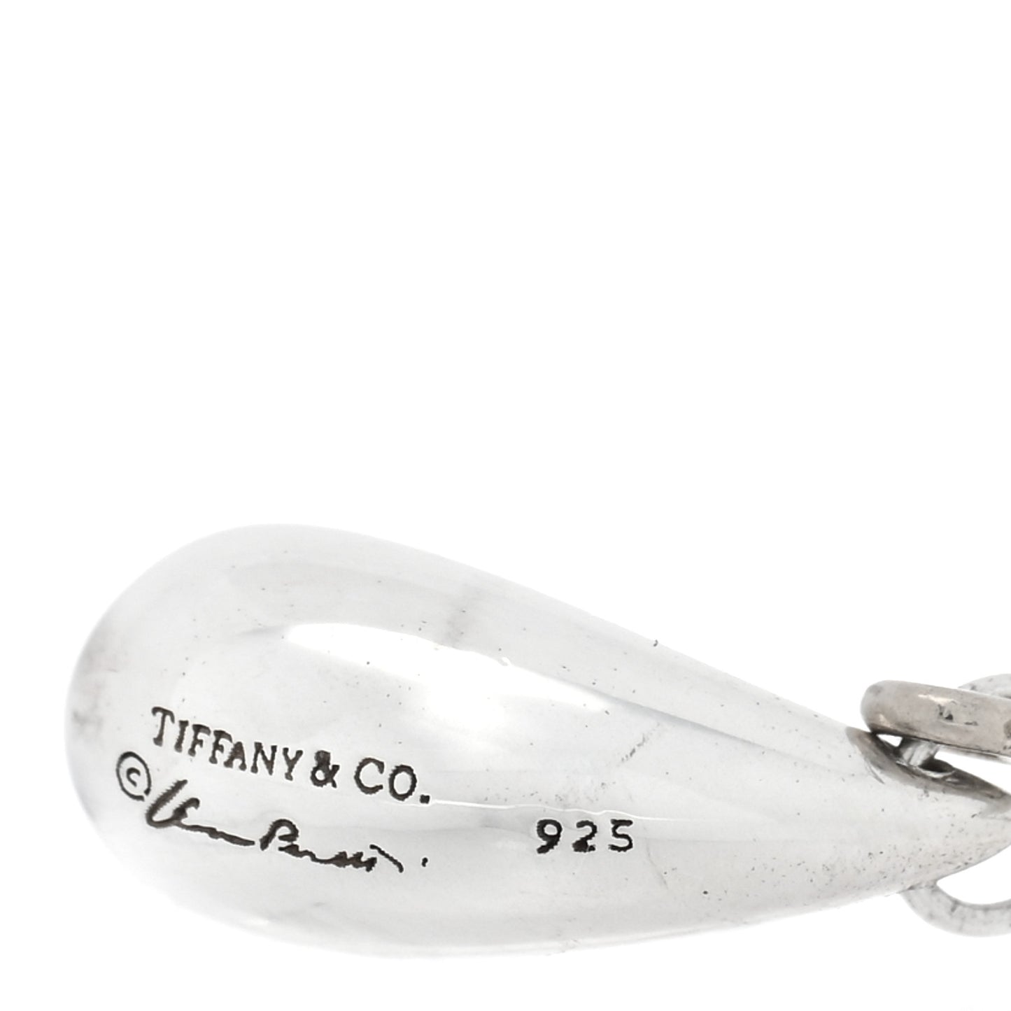 Sterling Silver Elsa Peretti Teardrop Earrings