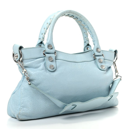 Balenciaga Agneau Giant 12 Silver Hardware First Bleu Dragee 3 of 9