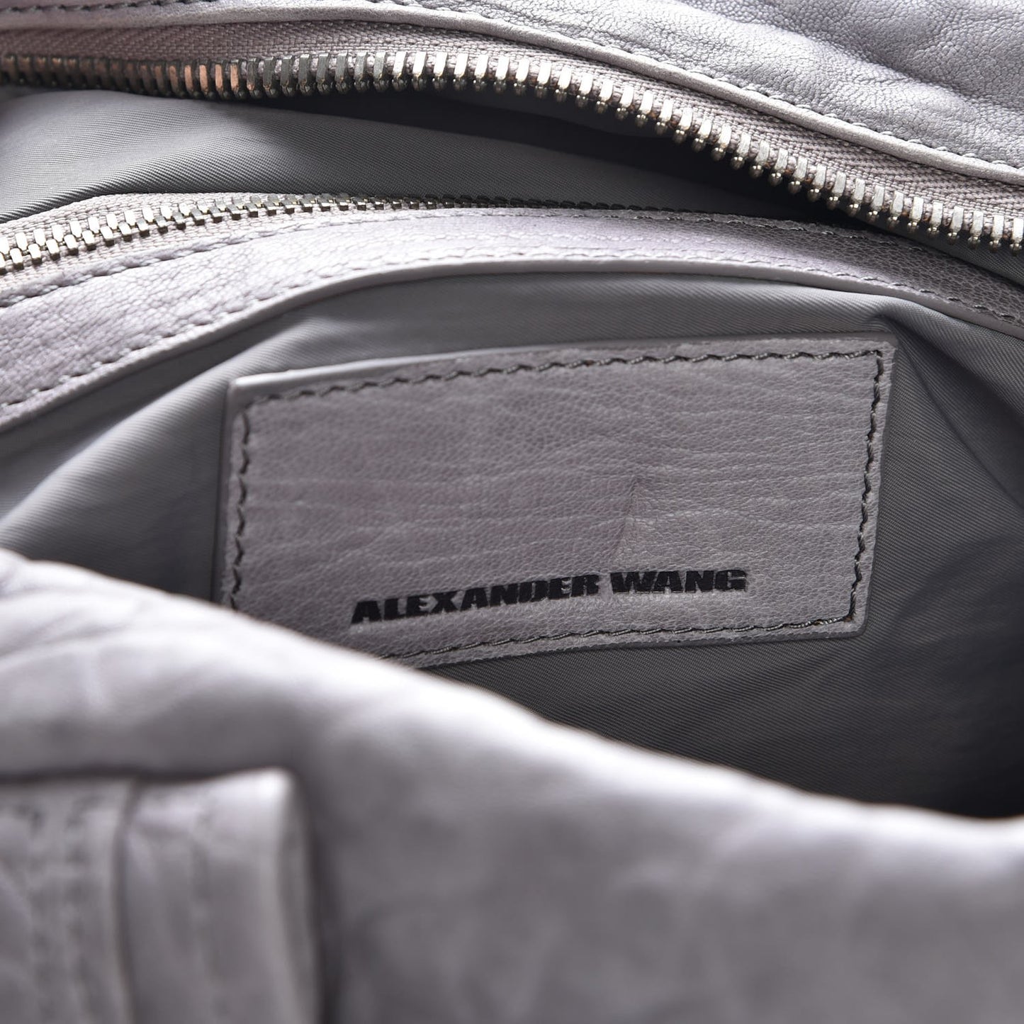 Pebbled Lambskin Rocco Duffel Grey