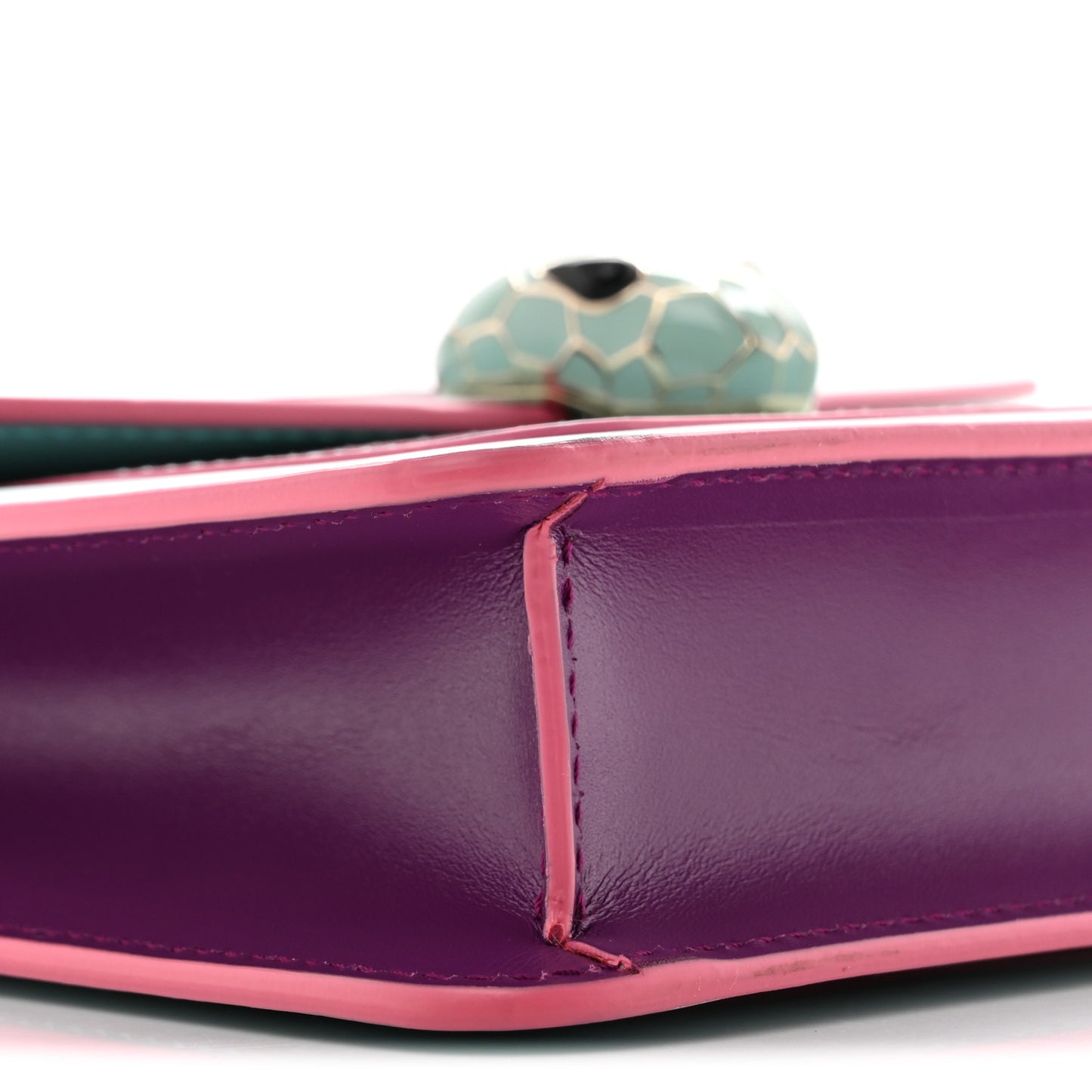 Calfskin Serpenti Forever Crossbody Bag Light Blue