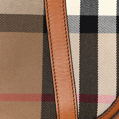 Burberry Bridle Calfskin House Check Small Orchard Bowling Bag Deep Claret 21 of 34