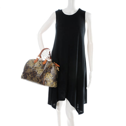 Louis Vuitton Monogram Dentelle Speedy 30 Gold 2 of 9