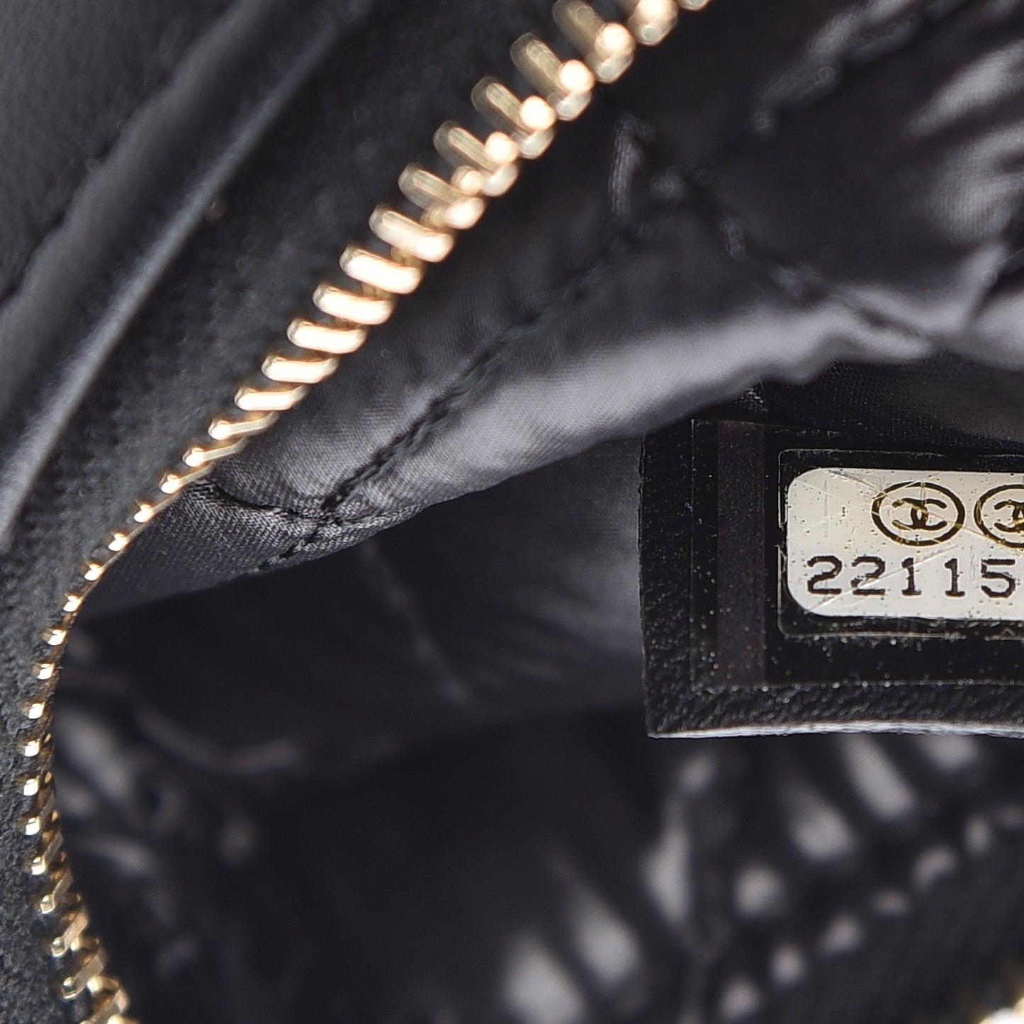 Lambskin Quilted Casino Coin Purse Black