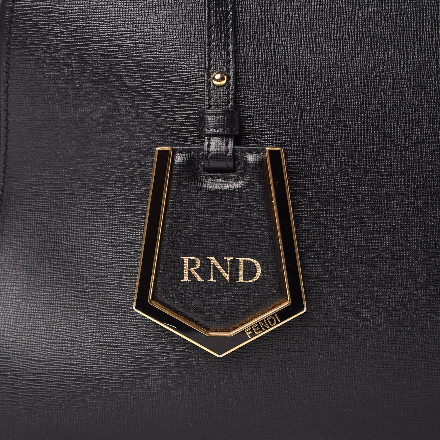 Fendi Vitello Elite Regular 2Jours Tote Black 9 of 13