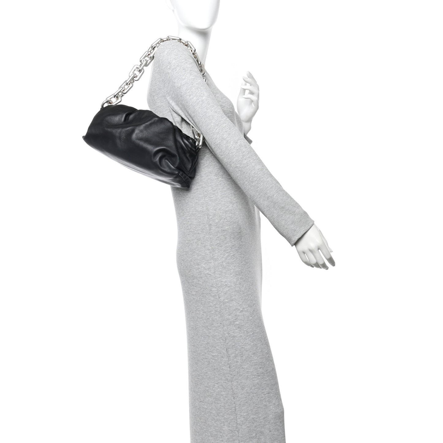 Calfskin The Pouch Chain Black