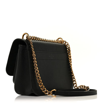 Louis Vuitton Grained Calfskin Lockme Chain Bag Black 3 of 8