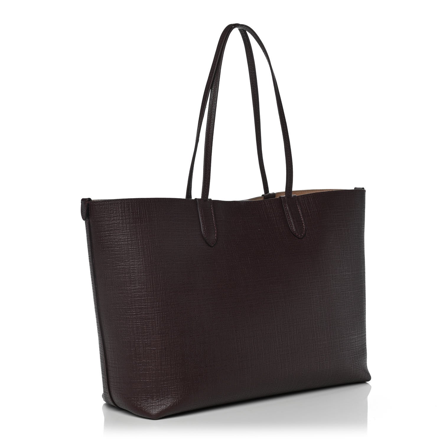 Alexander McQueen Saffiano Shopper Tote Burgundy 2 of 8