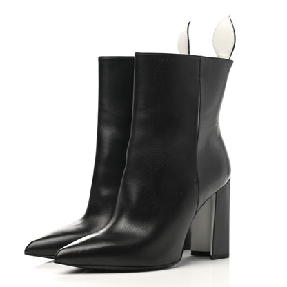 Louis Vuitton Calfskin Monogram Matchmaker Ankle Boots 38.5 Black 3 of 9