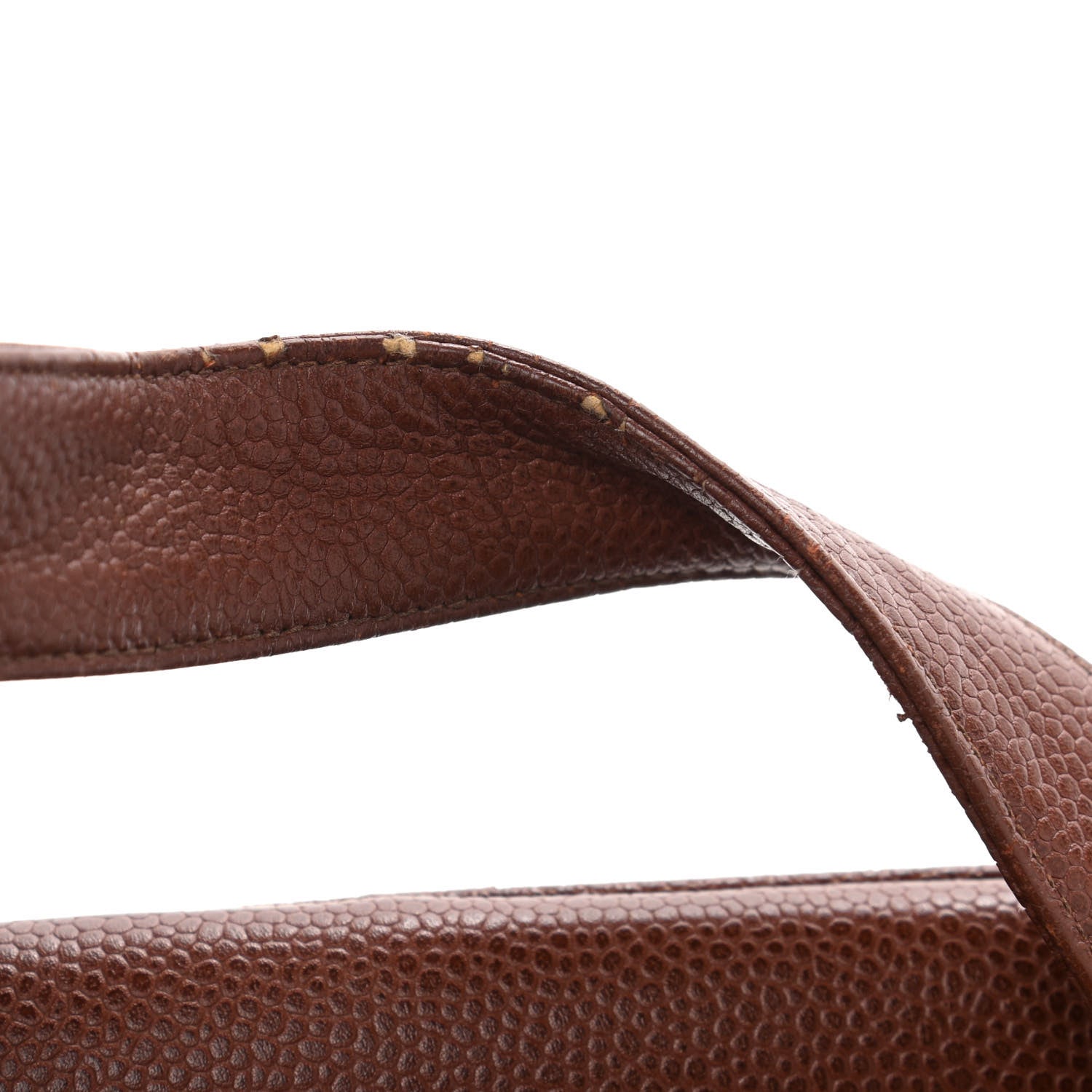 Chanel Caviar Large CC Shoulder Bag Brown 6 of 10