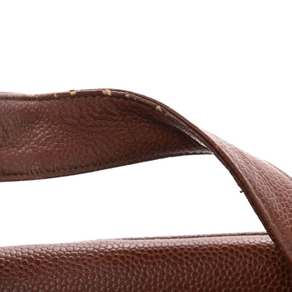 Chanel Caviar Large CC Shoulder Bag Brown 6 of 10