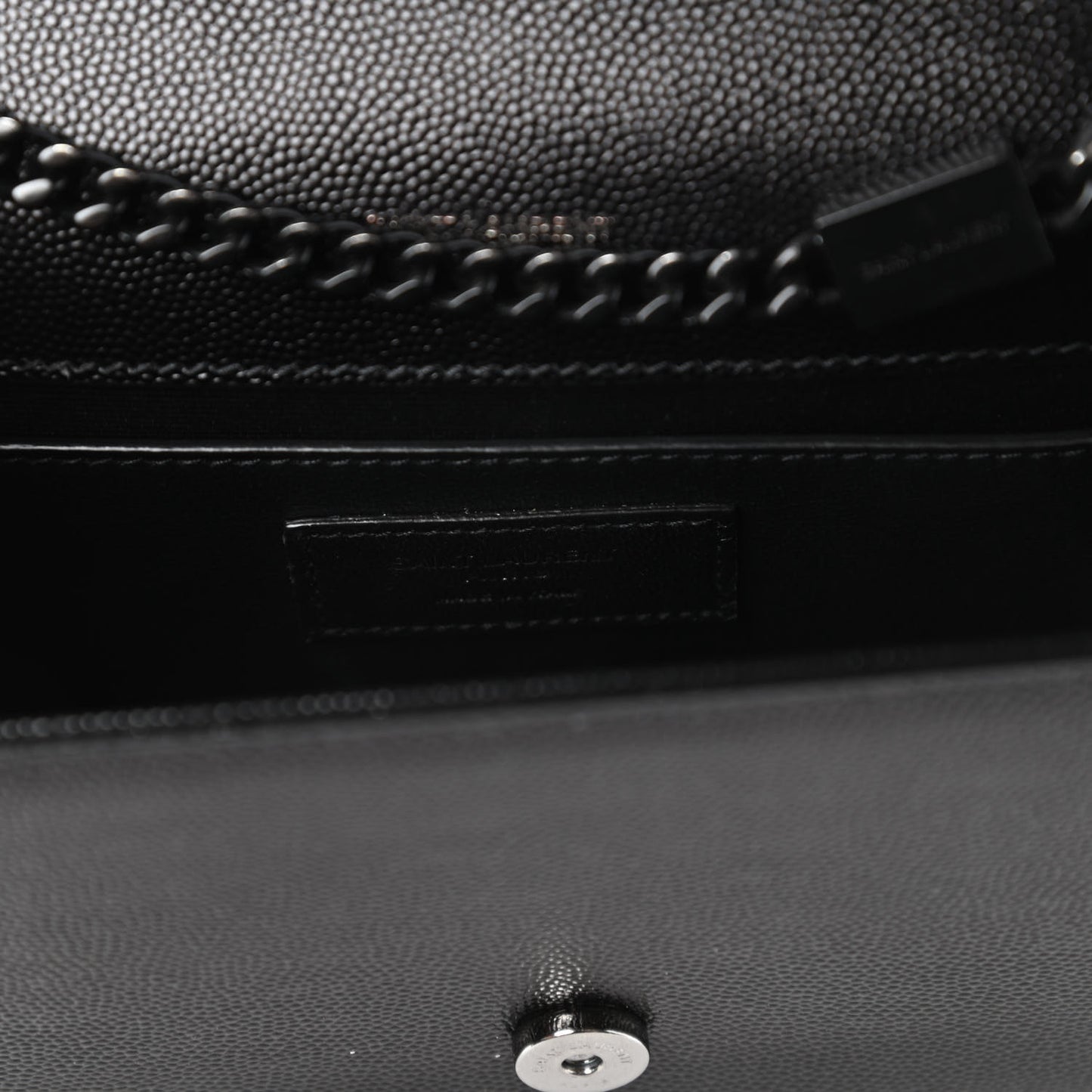 Grain De Poudre Small Monogram Kate Satchel Black