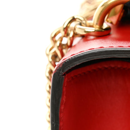 Gucci Calfskin Mini Sylvie Chain Shoulder Bag Hibiscus Red 11 of 12