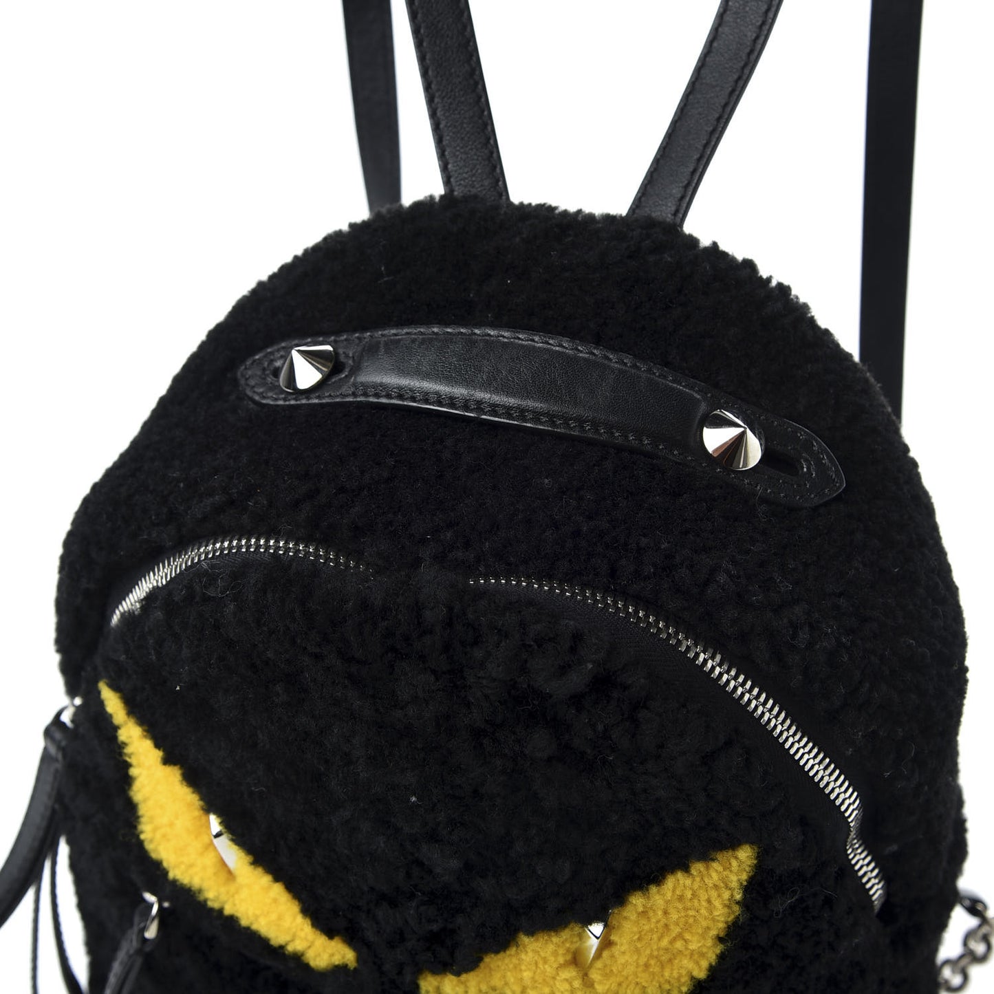 Shearling Monster Mini Bag Bug Backpack Black