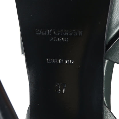 Saint Laurent Buffalo Tribute 105 Platform Sandals 37 Vert Fonce 7 of 8