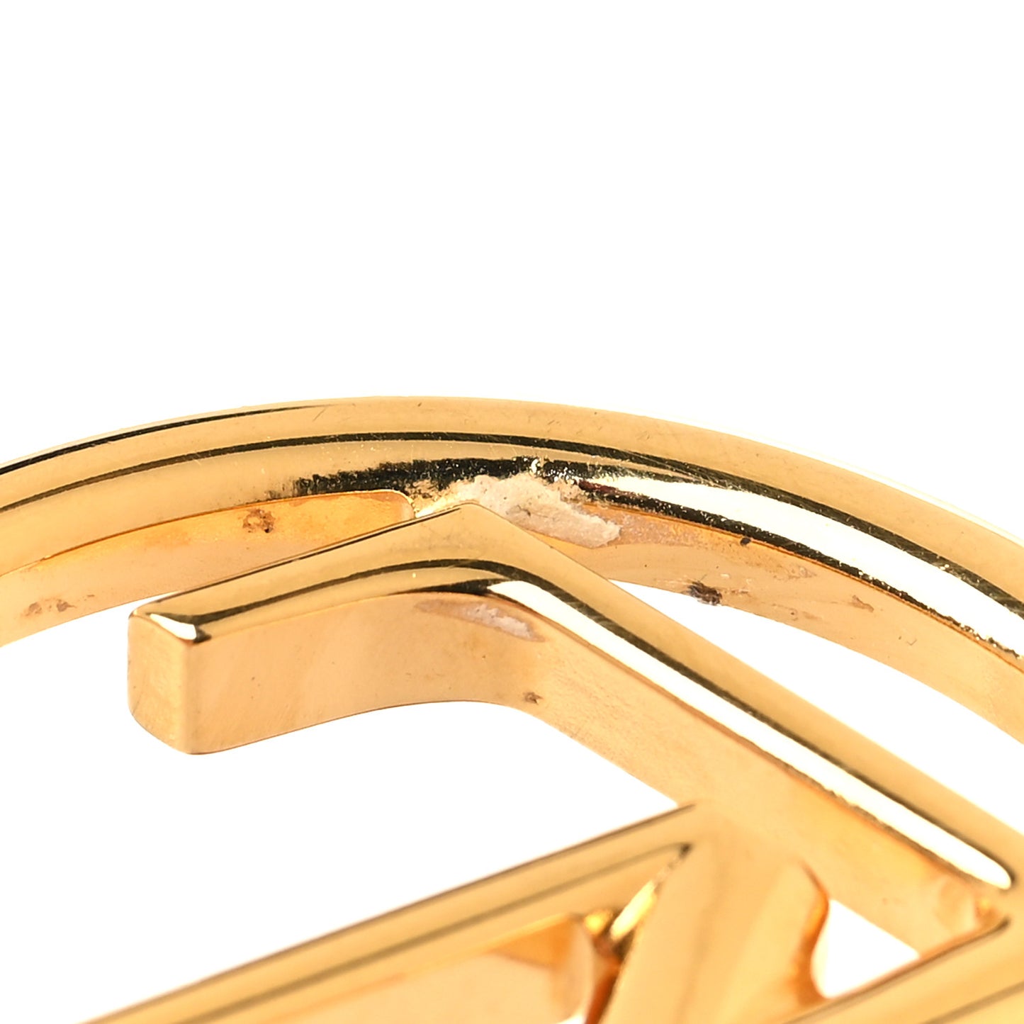Metal Louise Hoop Earrings Gold