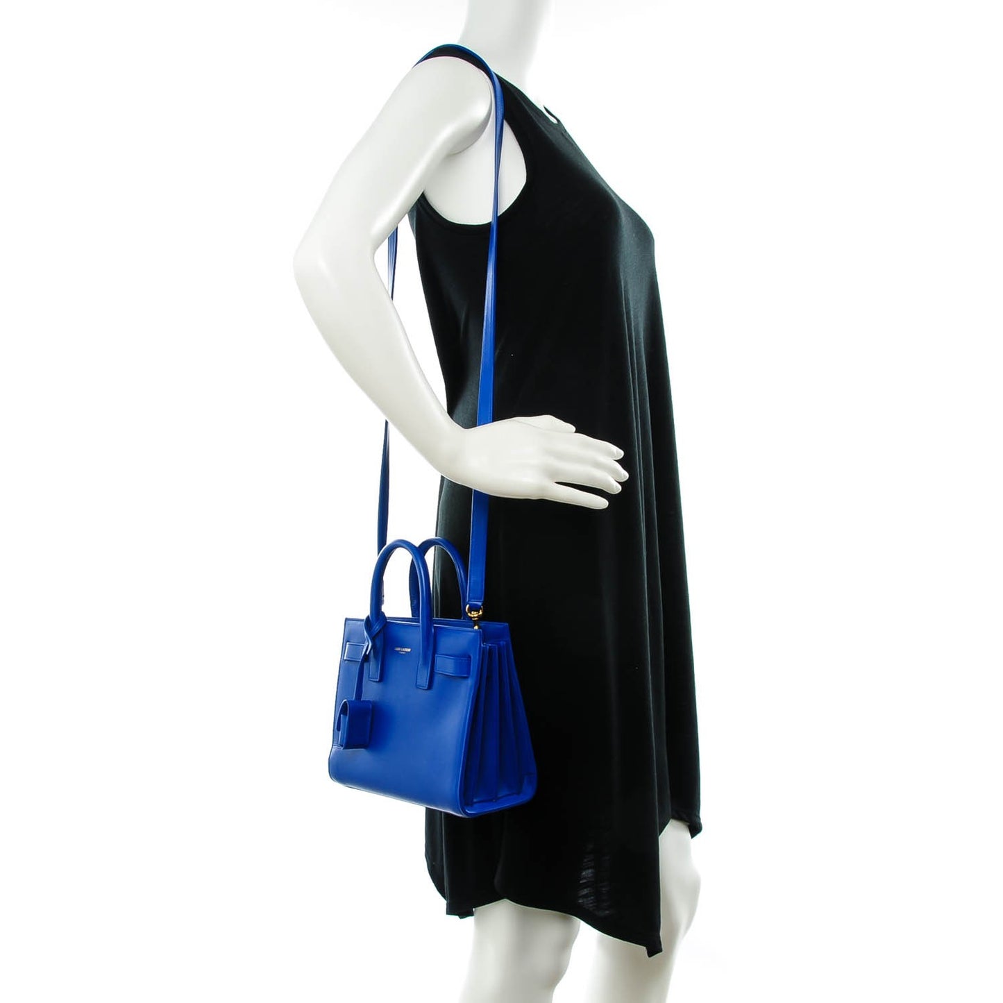 Calfskin Nano Sac De Jour Royal Blue