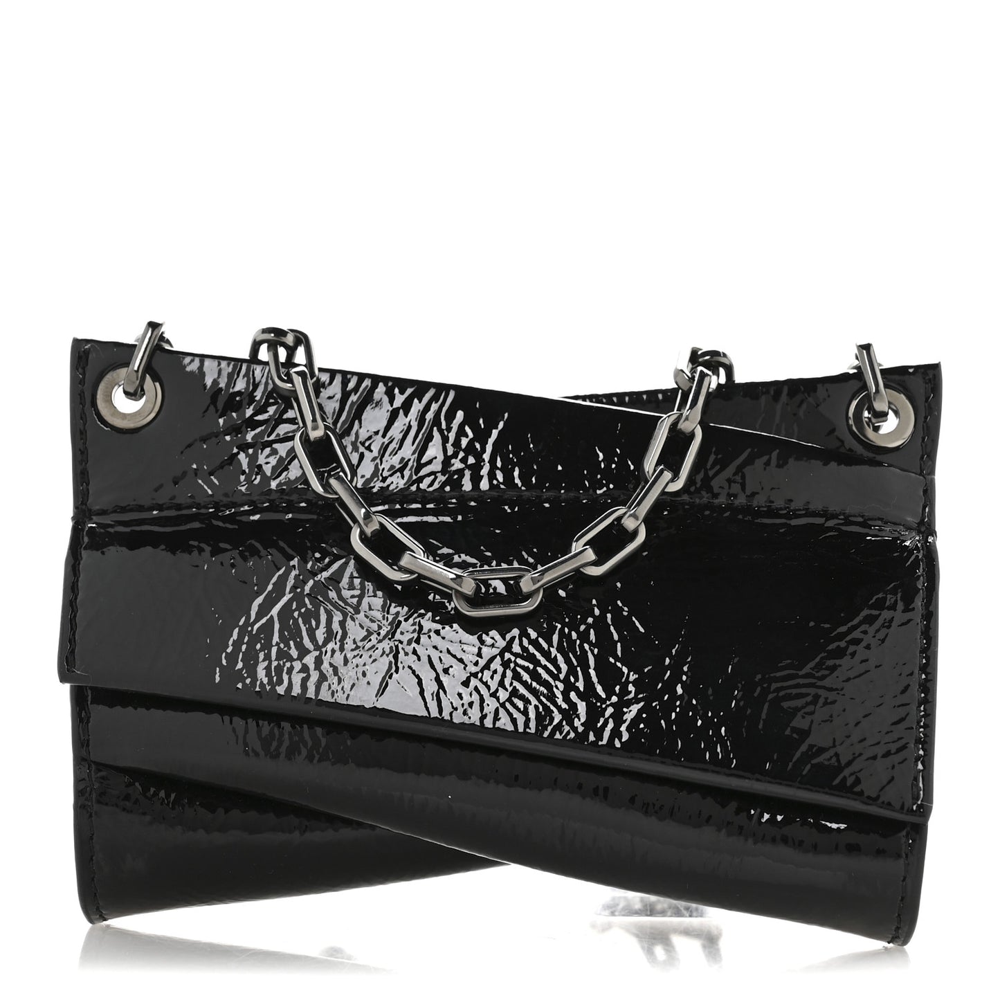 Patent Vog Small Loubitwist Clutch Black