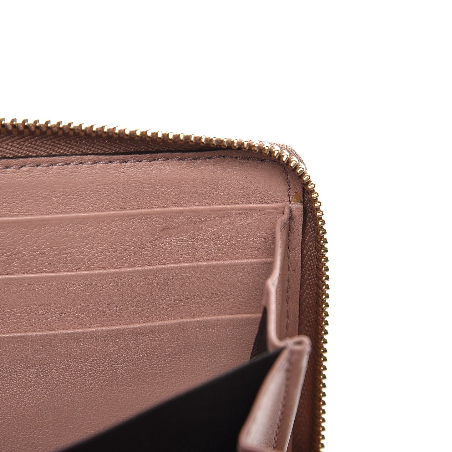 Patent Microguccissima Nice Zip Around Wallet Dark Cipria