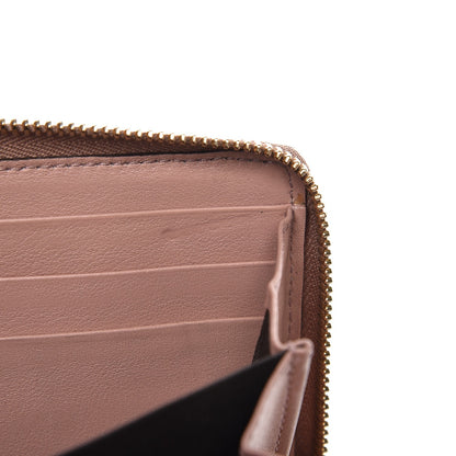 Gucci Patent Microguccissima Nice Zip Around Wallet Dark Cipria 10 of 10