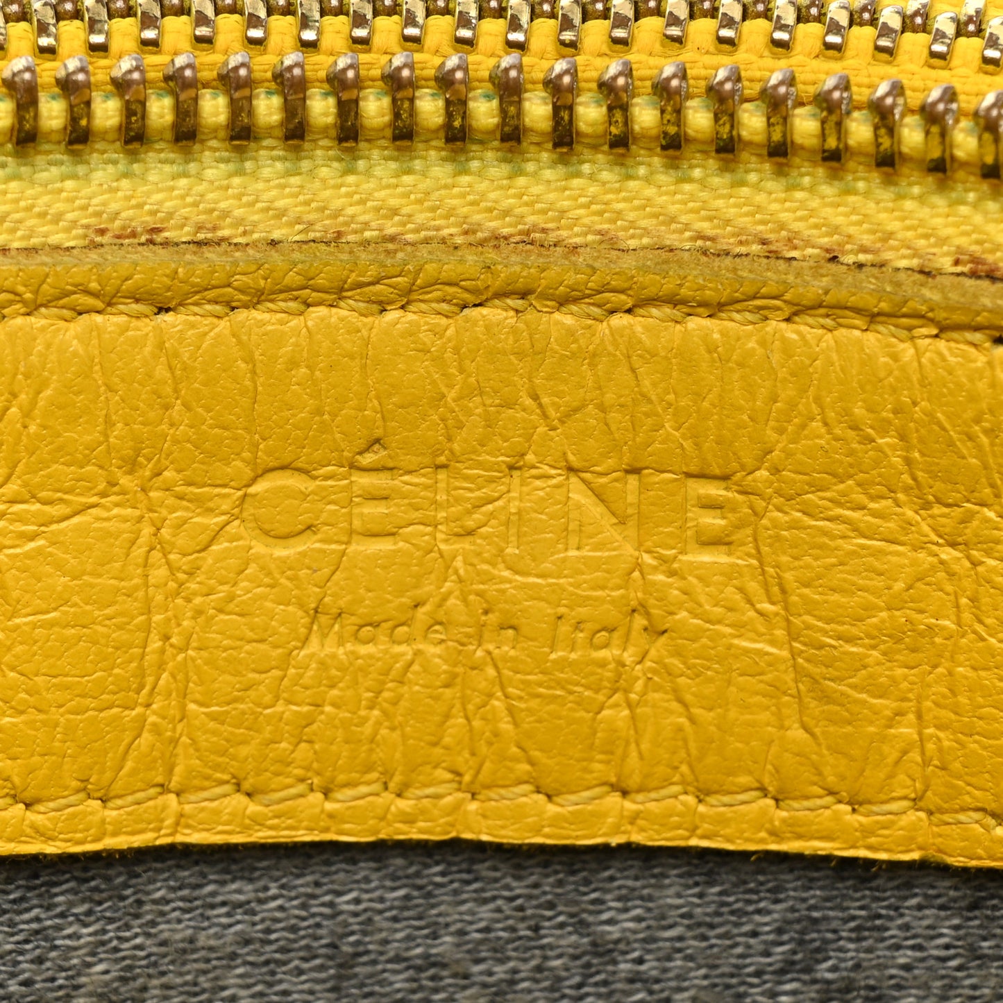 Lambskin Small Trio Crossbody Bag Fluo Yellow