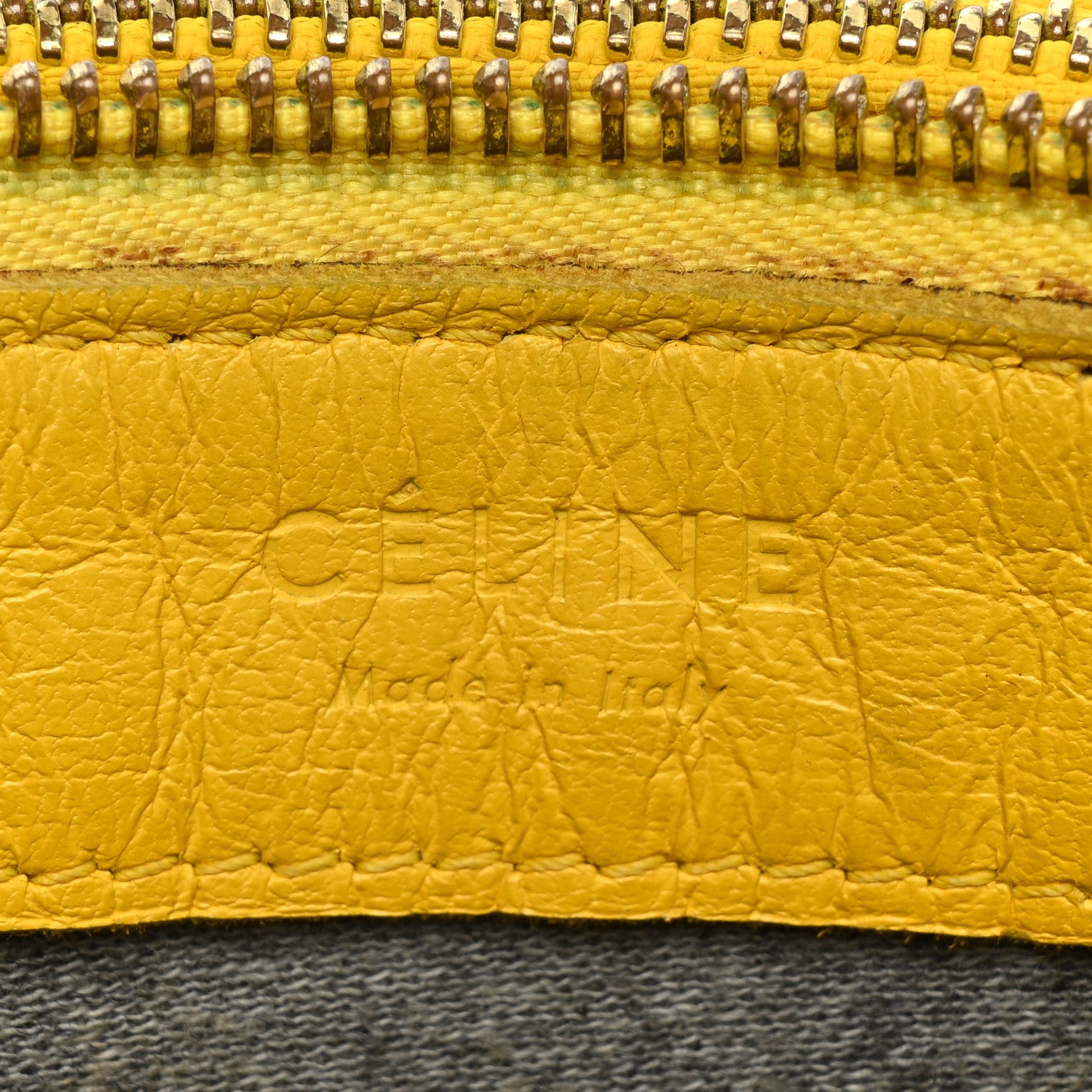 Celine Lambskin Small Trio Crossbody Bag Fluo Yellow 7 of 16