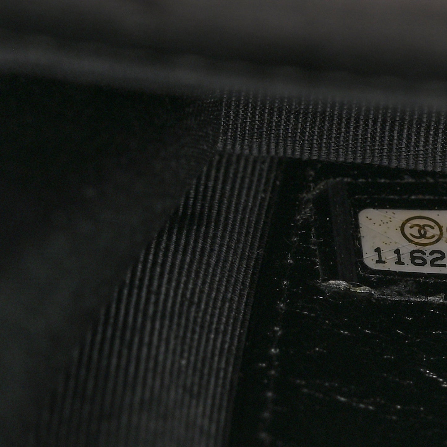 Metallic Aged Calfskin Quilted Reissue Wallet On Chain WOC Black