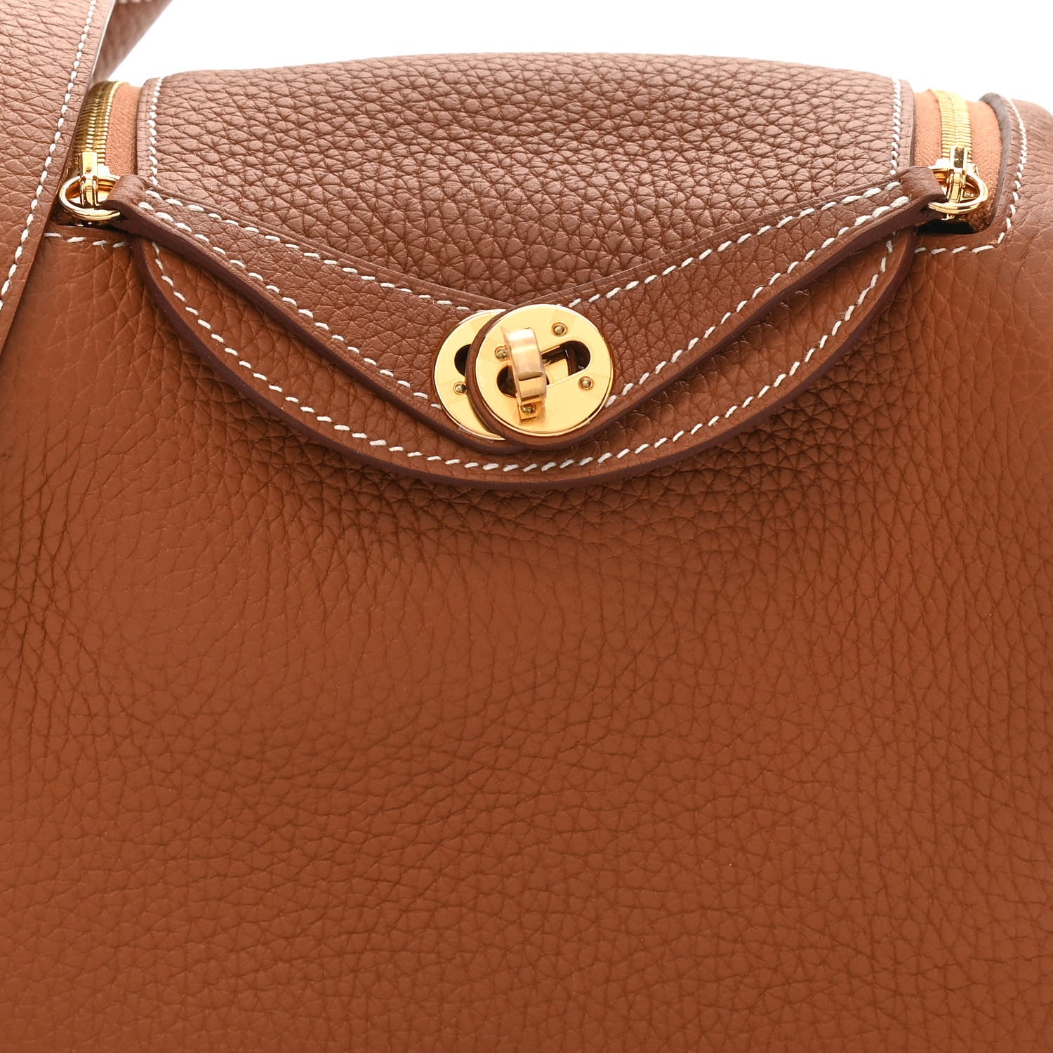 Hermes Taurillon Clemence Mini Lindy 20 Gold 8 of 10