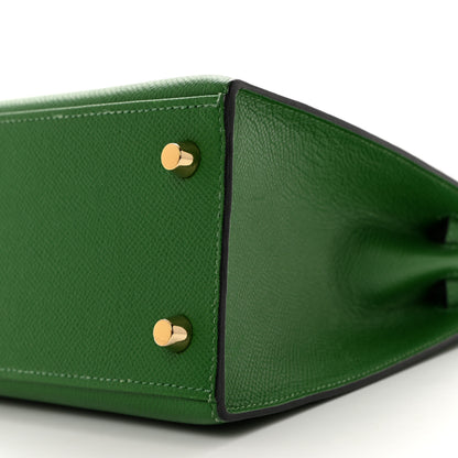 Hermes Epsom Kelly Sellier 25 Vert Bengale 10 of 11
