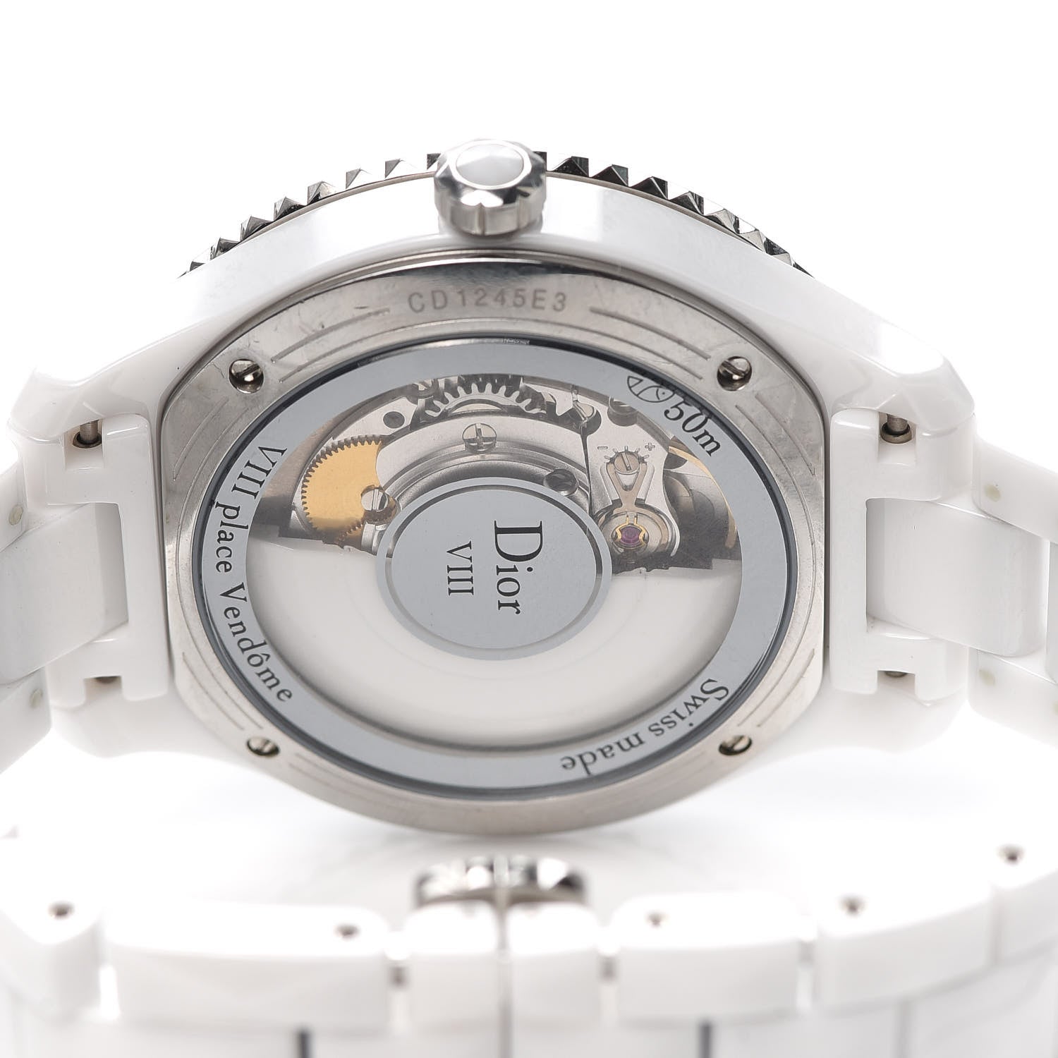 Christian Dior Stainless Steel Ceramic 38mm Dior VIII Automatic Watch White 4 of 5