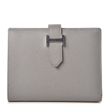 Hermes Epsom Bearn Compact Wallet Gris Mouette 1 of 8