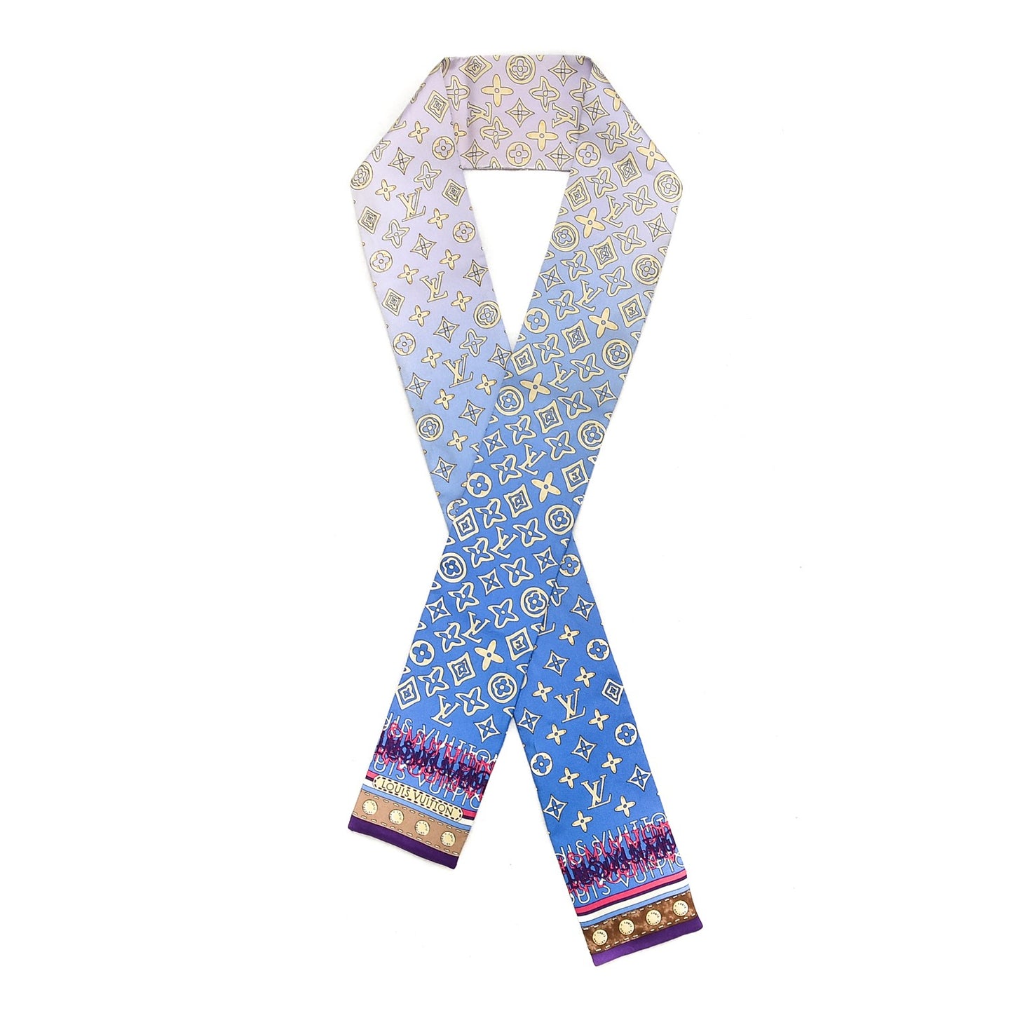 Silk Monogram Map Bandeau