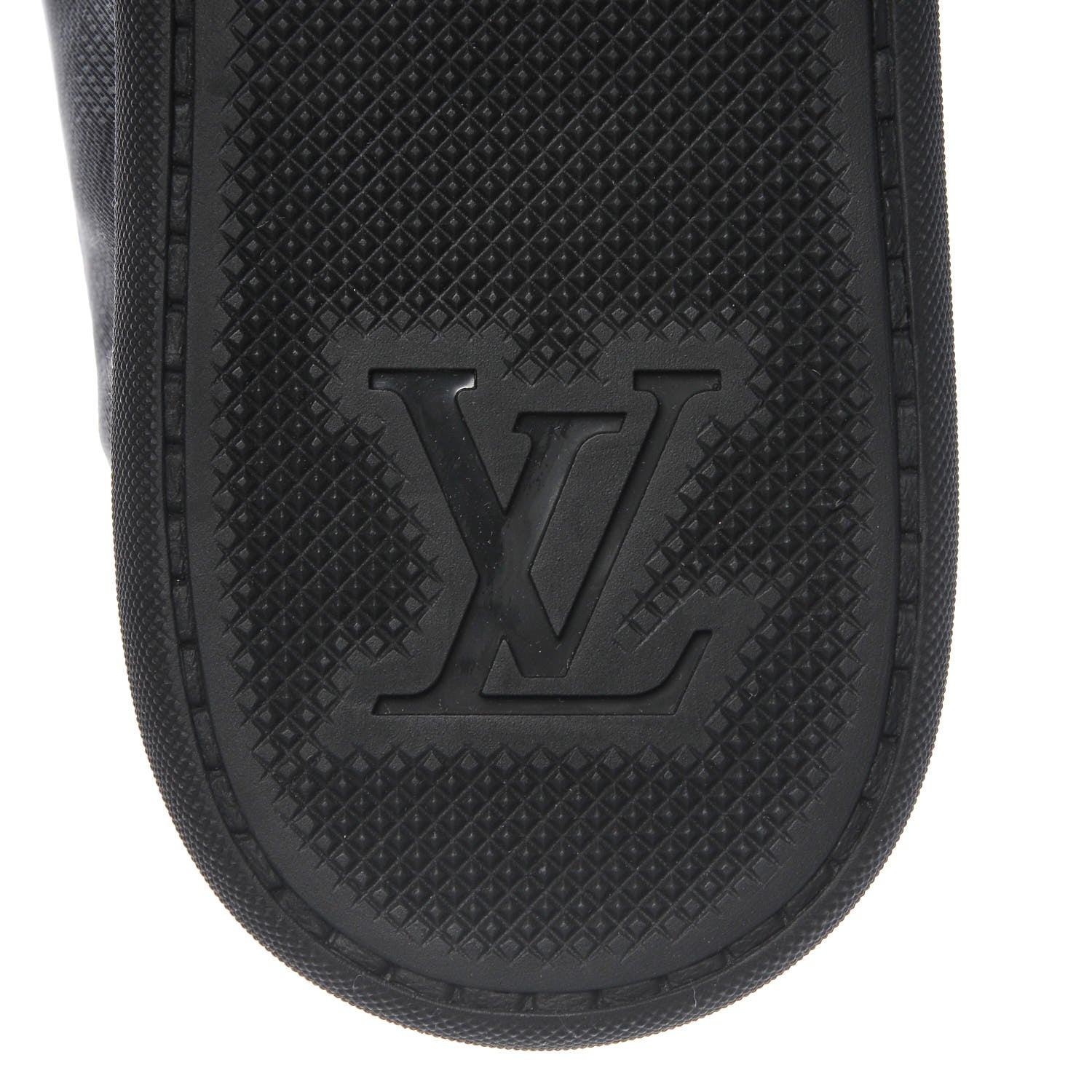 Louis Vuitton Lambskin Damier Graphite Baseball Sneakers 5 Black 6 of 9