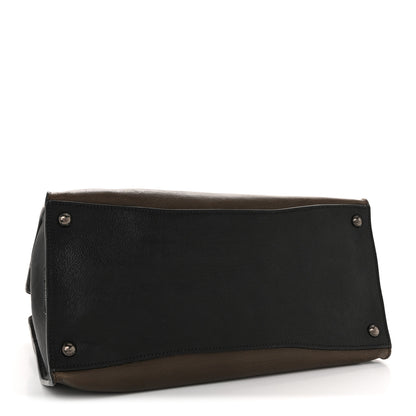 Prada Glace Calfskin Sound Tote Bag Militare Black 4 of 15
