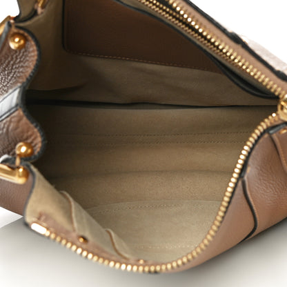 Chloe Grained Calfskin Small Hayley Hobo Nut 5 of 9