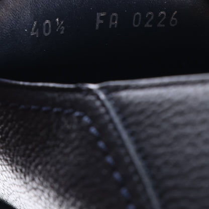 Louis Vuitton Grained Calfskin Ivy Loafers 40.5 Navy Blue 10 of 10