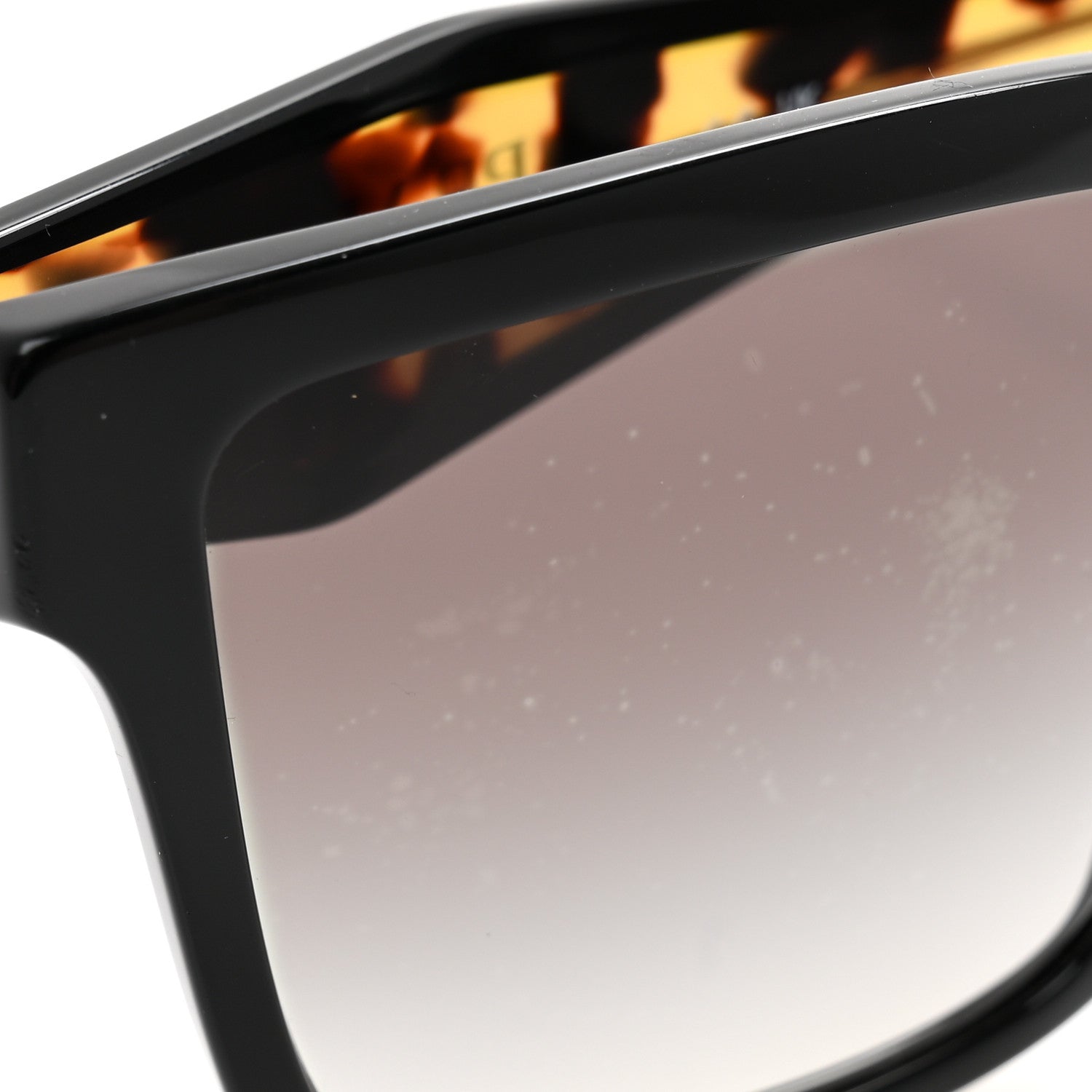 Prada Acetate Square Sunglasses SPR 24Z Black Tortoise 8 of 8