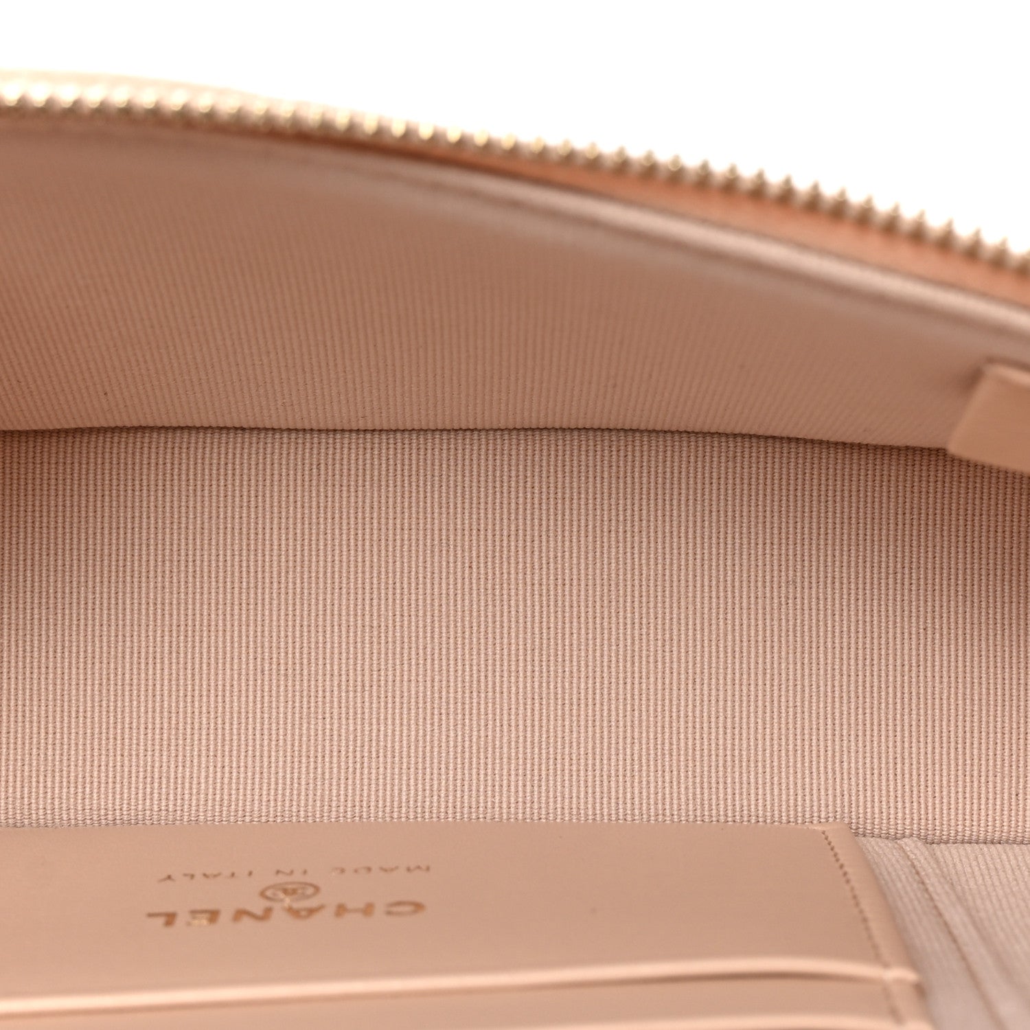 Chanel Caviar Quilted Top Handle Slim Vanity With Chain Beige 5 of 11