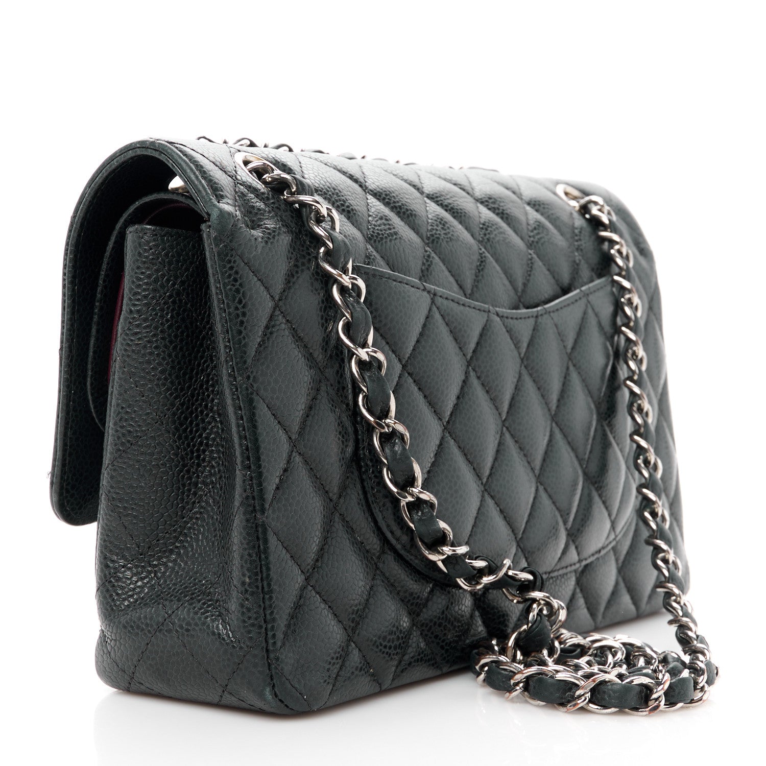 Chanel Caviar Quilted Medium Double Flap Black 3 of 12