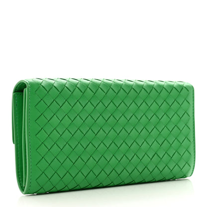 Bottega Veneta Nappa Intrecciato Continental Flap Wallet Parakeet 3 of 9