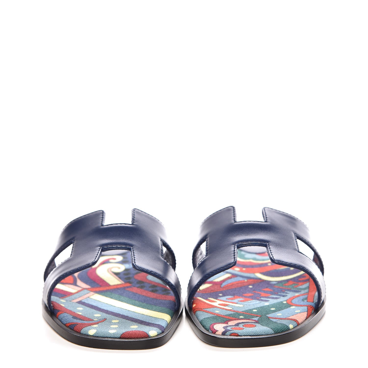 Hermes Swift Oran Sandals 36 Bleu Maritime 2 of 9