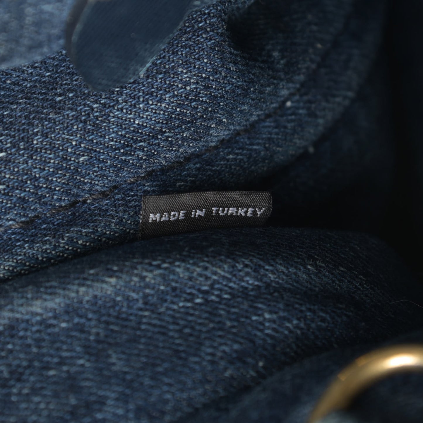 Denim Logo Tote Avio