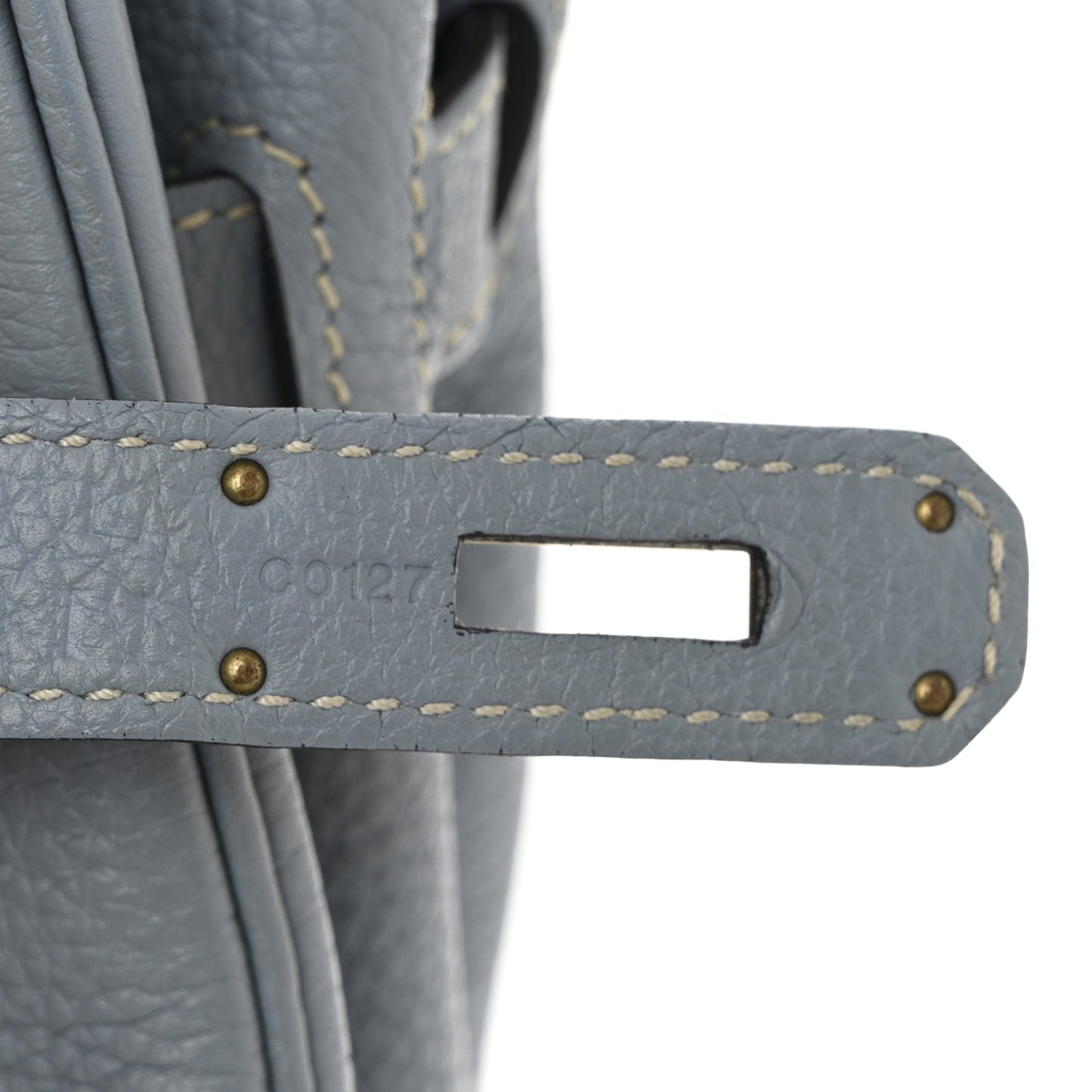Togo Birkin 30 Bleu Lin