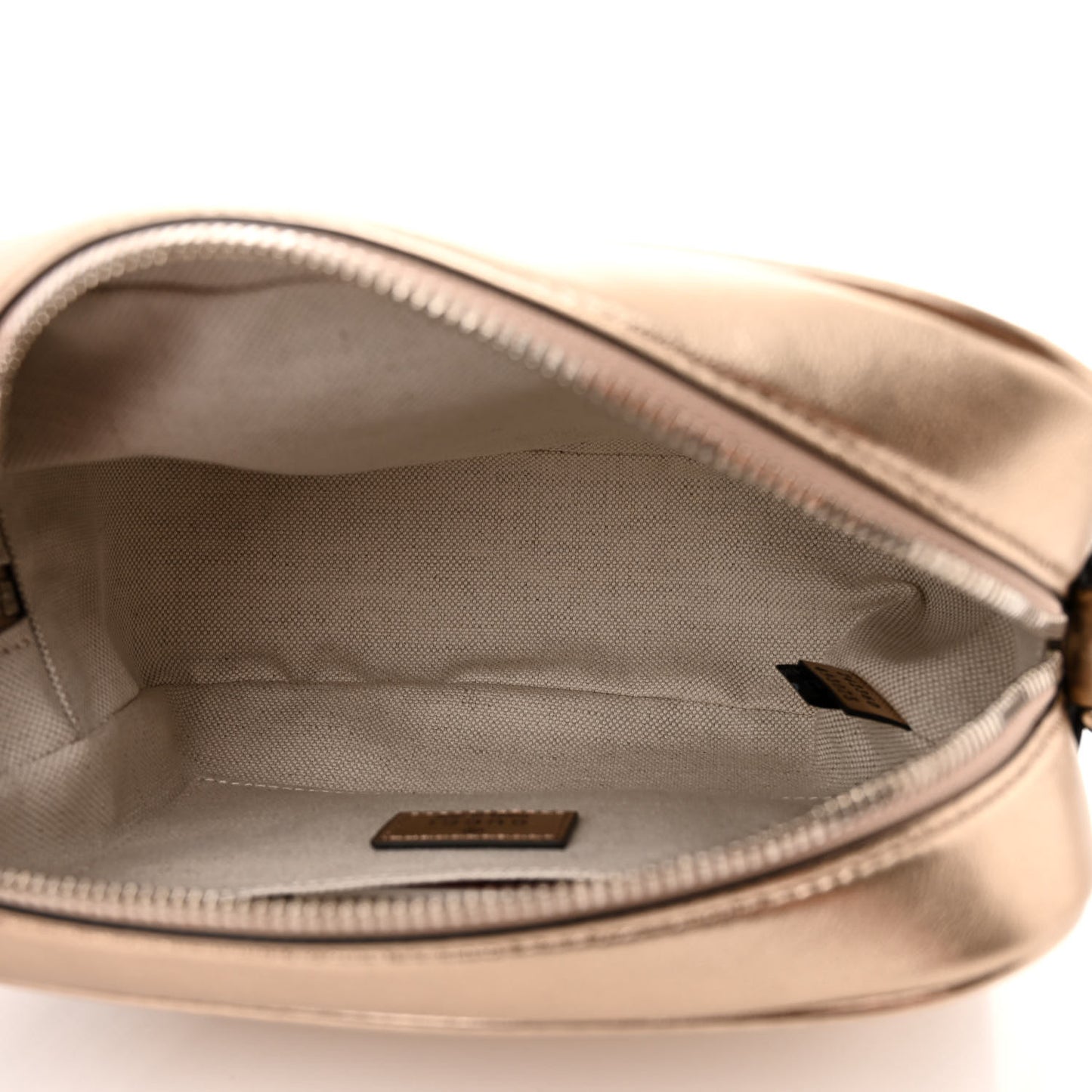 Metallic Sakai Be Green Calfskin Diagonal Stitched Small Blondie Shoulder Bag Golden Beige